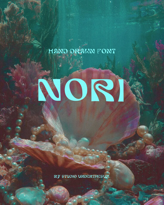 NORI - hand drawn dreamy typeface 