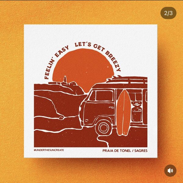 Illustration for a gift card Underthesun 